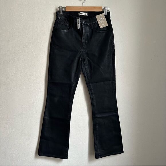 NWT Madewell Kick Out Crop Jeans Coated Edition nn472 size 26 - Picture 4 of 8